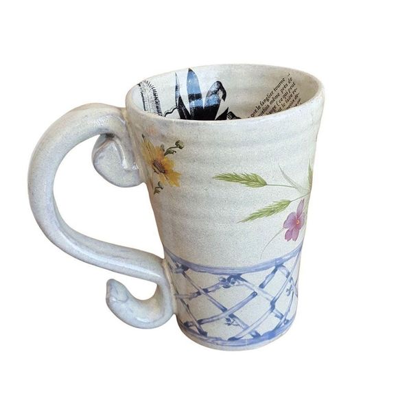 Large Handmade Mug, Ceramic Mug, Desk Organizer - Picture 7 of 8